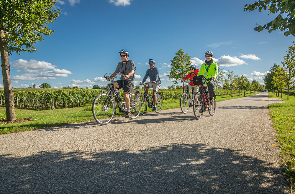 A group of Solo cruisers enjoying a bike tour A bike tour ideal for solo cruisers