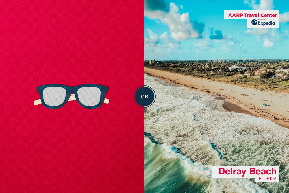 sunglasses/waves on delray beach