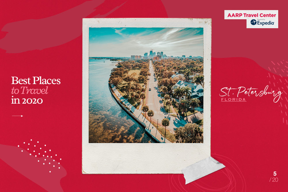 aerial view of st. petersburg, fl